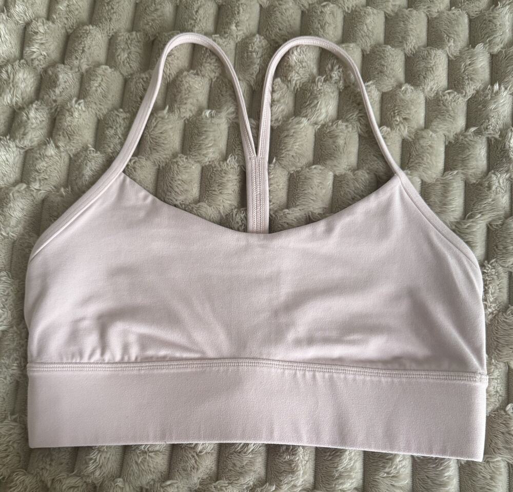 Lululemon Flow Y Bra Nulu Pink Size 10